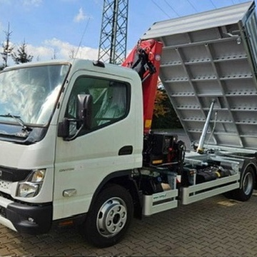 Fuso Canter 9C18 Kran mit Kiper